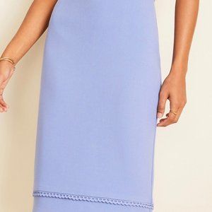 Petite Scalloped Pencil Skirt